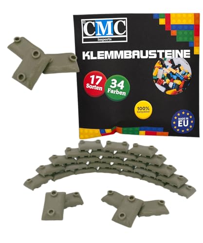 CMC imports 30 x Sandsack Klemmbaustein 2x3 Noppen Baustein WWll Hochwasser Bundeswehr Dunkel Beige Armee Militär City Farben wählbar (185 - Olivgrün) von CMC imports