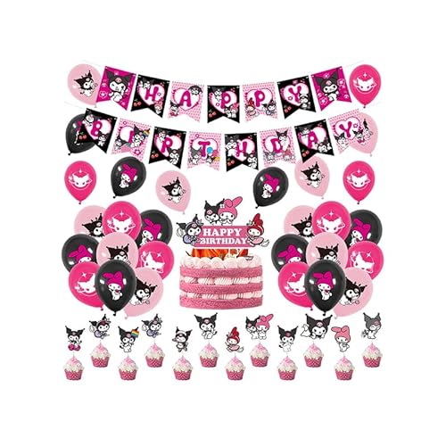 Deko Geburtstag Kuromi Geburtstag Deko Kuromi Luftballons Kuromi Geburtstag Luftballons Kuromi Party Deko Kuromi Geburtstagsdeko Kuromi Geburtstag Girlande Kuromi Kuchendeckel von CMDXBD