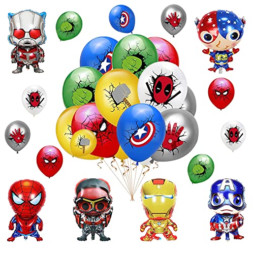 Deko Geburtstag Superhelden Geburtstag Deko Marvel Luftballons Avengers Geburtstag Luftballons Superheld Party Deko Rächer Geburtstagsdeko Superhero Aluminiumfolienballons Kindergeburtstag von CMDXBD