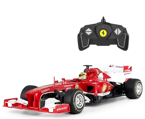 Rotes Ferrari F138 F1 RC Rennwagen (Skala 1:18) Offizielle Lizenz, für Kinder ab 6 Jahren - Ready-to-Race Fahrer - Fernando Alonso + Felipe Massa von CMJ RC CARS