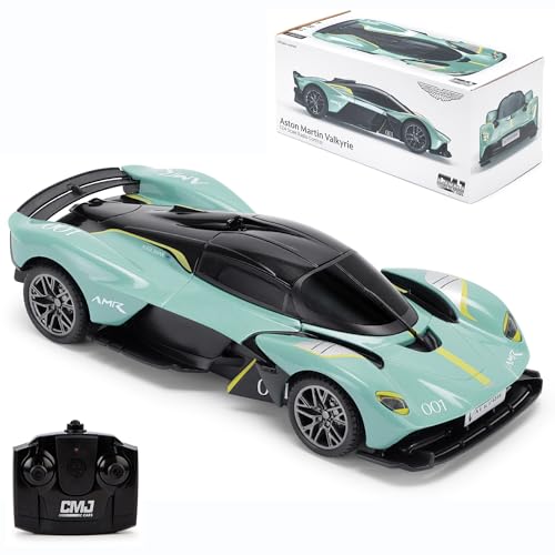 Aston Martin Valkyrie AMR Pro ferngesteuertes Auto, Maßstab 1:24, offiziell lizenziert, Racing Green – Perfektes RC-Auto für Jungs und Mädchen Aston Martin Valkyrie AMR Pro ferngesteuertes Auto, Maßstab 1:24, offiziell lizenziert, Racing Green – Perfektes RC-Auto für Jungs und Mädchen von CMJ RC CARS