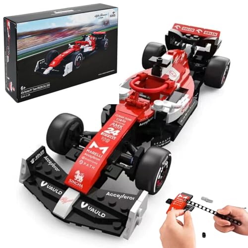 CMJ RC CARS Alfa Romeo 1:24 Maßstab F1 C42 Modellbausatz - 340-teiliges Sammlerset eines Formel 1 Rennwagens, Bausatz für Kinder ab 6 Jahren von CMJ RC CARS