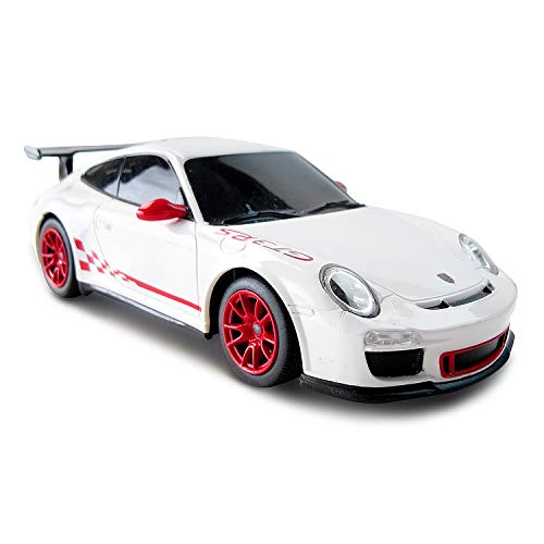 CMJ RC CARS Porsche 911 Offiziell Lizenziertes ferngesteuertes Auto im Maßstab 1:24 Arbeitsscheinwerfer 2,4 GHz Weiß von CMJ RC CARS