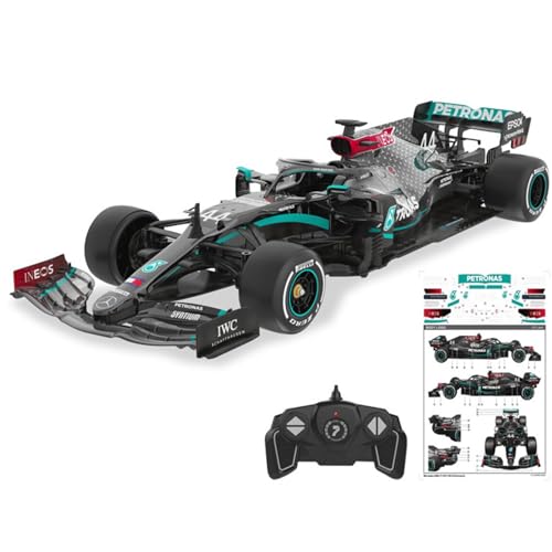 Mercedes F1 RC Auto AMG F1 W11 EQ (Skala 1:18) 2,4GHz Ferngesteuertes Auto - Offiziell lizenziert - Lewis Hamilton & George Russell. Ideal für Kinder, Jungen und Erwachsene. von CMJ RC CARS