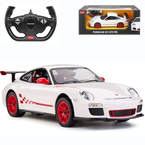 Porsche 911 GT3 Ferngesteuertes Auto im Maßstab 1:14 – Mattweißes Hochgeschwindigkeits-RC-Modell für Rennsport-Fans, Offiziell Lizenziert von CMJ RC CARS