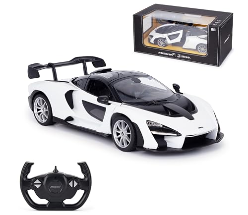 RC Auto | 1:14 2,4GHz Maßstab McLaren Senna, ferngesteuertes R/C Spielzeugauto für Jungen und Kinder, Weiß von CMJ RC CARS