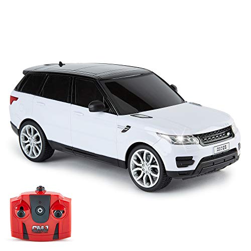 CMJ RC Cars™ Range Rover Sport Offiziell Lizenziertes ferngesteuertes Auto im Maßstab 1:18, Arbeitsscheinwerfer, 2,4 GHz, Weiß von CMJ RC CARS