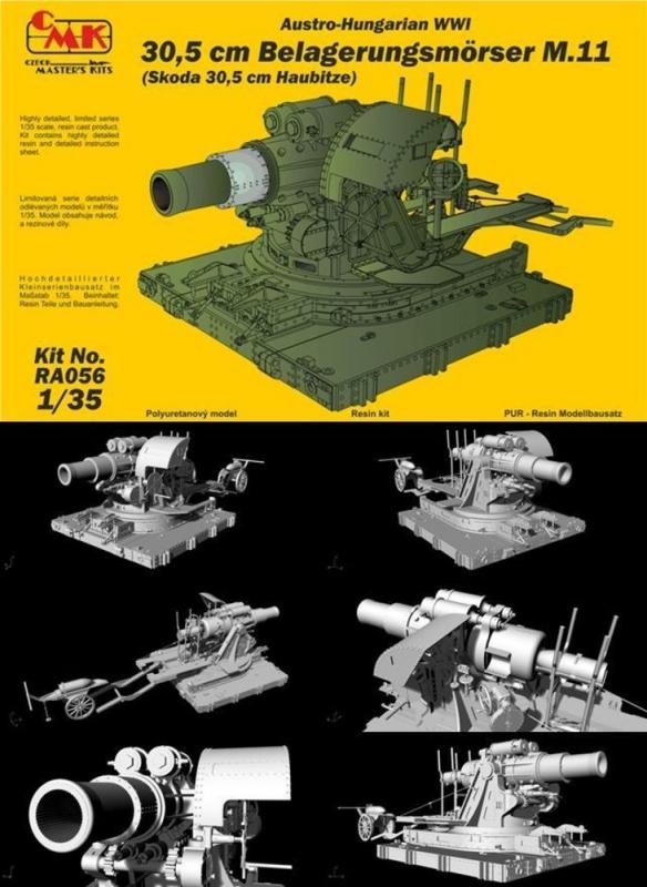 Austro-Hungarian WWI 30,5cm Belagerungsmörser M.11 (Skoda 30,5cm Haubitze) von CMK