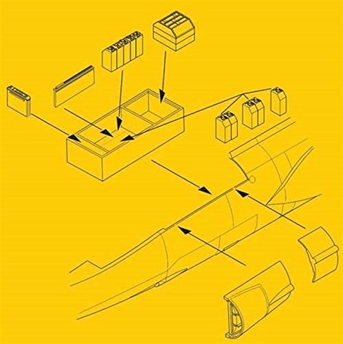 CMK 5100 - Modellbauzubehör F-104G/S-Electronics and Ammo Boxes Set von CMK