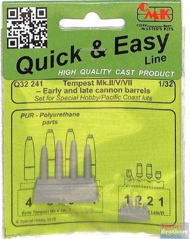 CMK Q32241 - Modellbau Zubehör Tempest Mk.II/V/VI-Early and Late Cannon von CMK