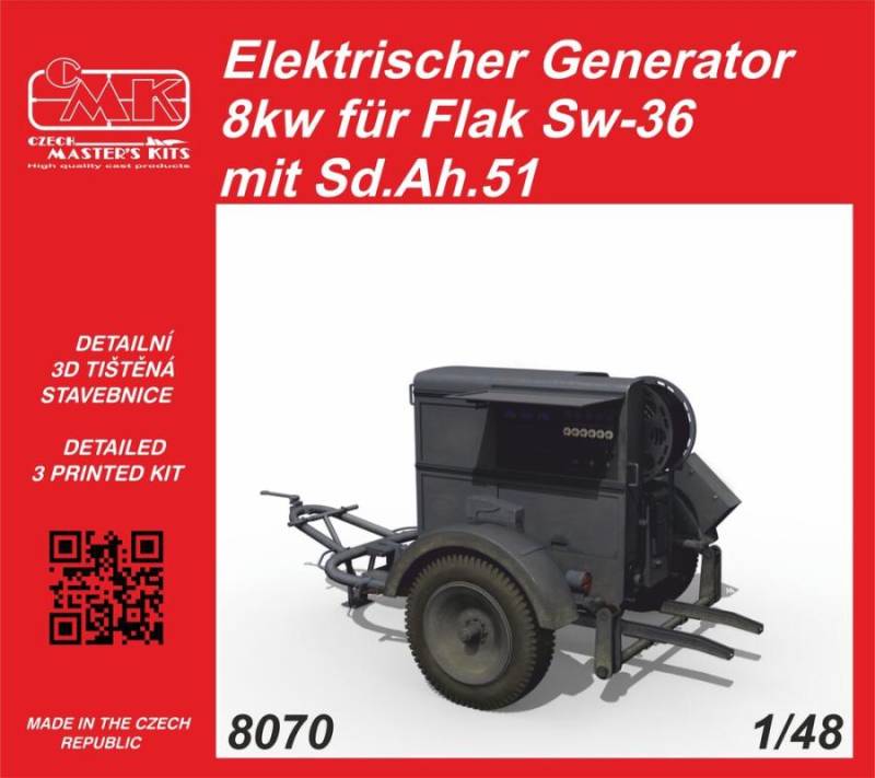 Elektrischer Generator 8kw für Flak Sw-36 mit Sd.Ah.51 von CMK