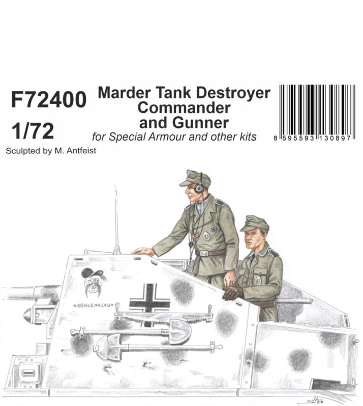 Marder Tank Destroyer Commander and Gunner von CMK