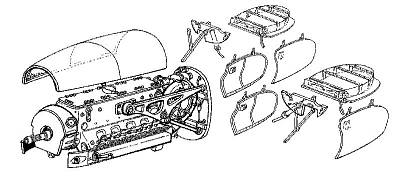 Messerschmitt Me-410B - Motor set von CMK