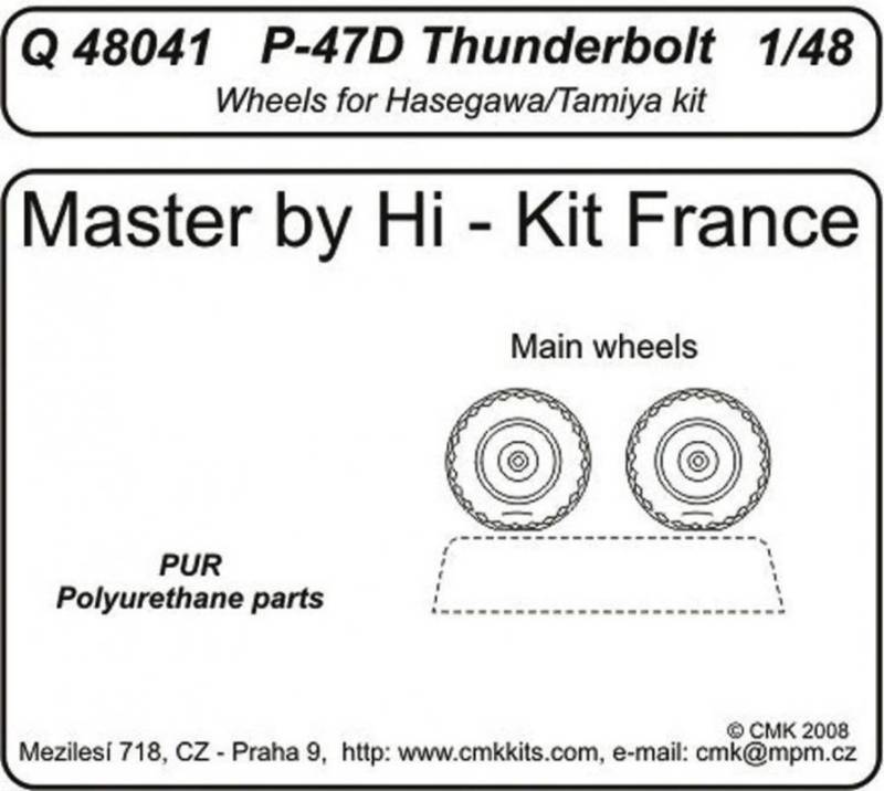 P-47D Thunderbolt - Wheels [Tamiya/Hasegawa] von CMK