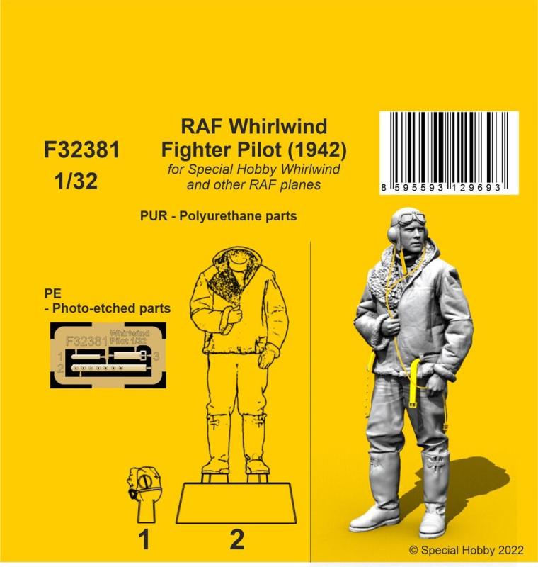 RAF Whirlwind Fighter Pilot (1942) 1/32 von CMK