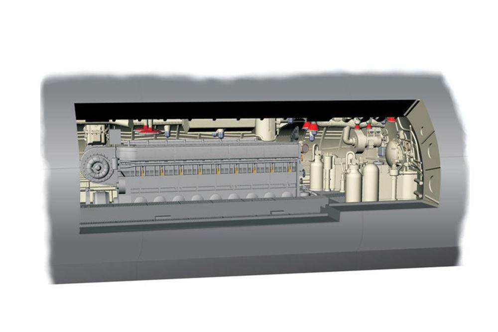 U-Boot IX Diesel - Engine section [Revell] von CMK