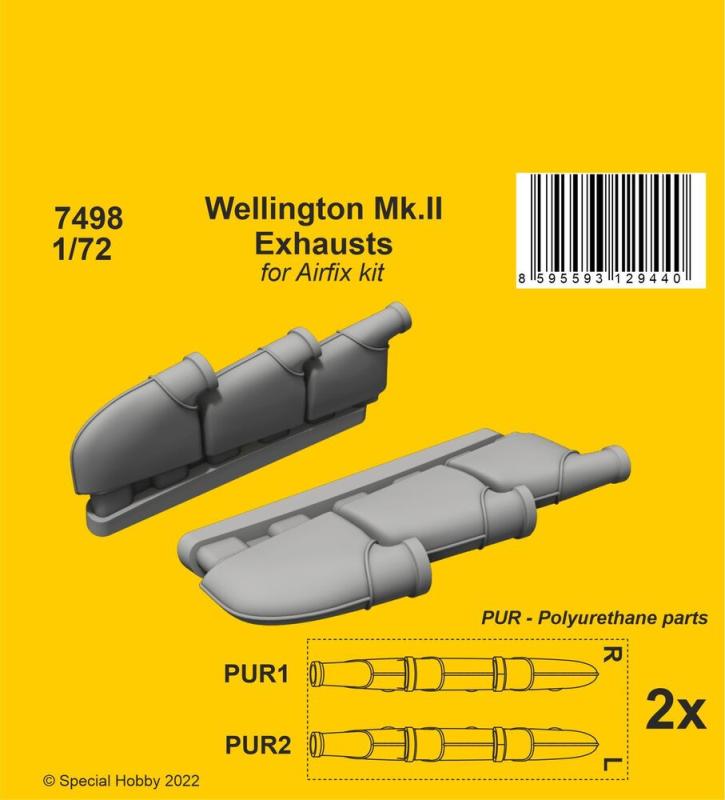 Wellington Mk.II - Exhausts [Airfix] von CMK