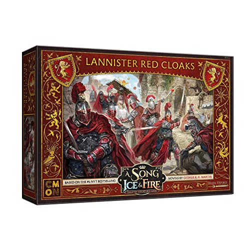 CMON A Song of Ice and Fire Tabletop Miniatures Game Lannister Red Cloaks Unit Box,Strategiespiel für Jugendliche und Erwachsene,Alter 14+,Durchschnittliche Spielzeit 45-60 Minuten,Hergestellt von CMON