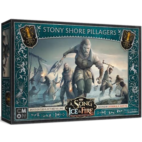 CMON A Song of Ice and Fire Tabletop Miniatures Stony Shore Pillagers Unit Box - House Greyjoy Resilient Raiders! Strategiespiel für Erwachsene, ab 14 Jahren, 2+ Spieler, 45-60 Minuten Spielzeit, von CMON