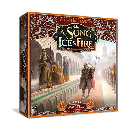 A Song of Ice & Fire Tabletop Miniatures Game House Martell Starter Set - Lead The Resilient House Martell! Strategiespiel für Erwachsene, ab 14 Jahren, 2+ Spieler, 45-60 Minuten Spielzeit, von CMON