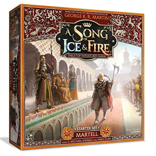 A Song of Ice & Fire Tabletop Miniatures Game House Martell Starter Set - Lead The Resilient House Martell! Strategiespiel für Erwachsene, ab 14 Jahren, 2+ Spieler, 45-60 Minuten Spielzeit, von CMON