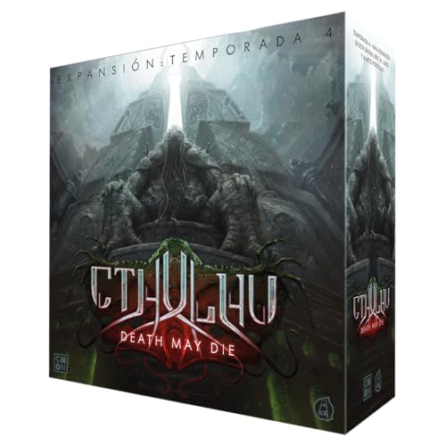 CMON Cthulhu Death May Die: Staffel 4, Erweiterung, kooperatives Brettspiel, ab 14 Jahren, 1 bis 5 Spieler, 90-120 Minuten pro Spiel, Spanisch von CMON