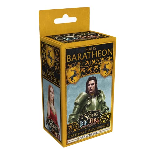 CMON, A Song of Ice & Fire – Haus Baratheon Kartenaktualisierungen, Erweiterung, Tabletop, 2 Spieler, Ab 14+ Jahren, 45+ Minuten, Deutsch, Mehrsprachig von CMON