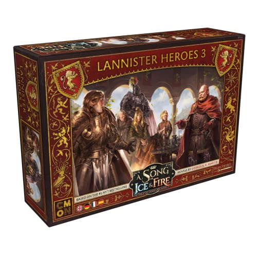 CMON, A Song of Ice & Fire – Helden von Haus Lennister III, Erweiterung, Tabletop, 2 Spieler, Ab 14+ Jahren, 45-60 Minuten, Deutsch, Mehrsprachig von CMON