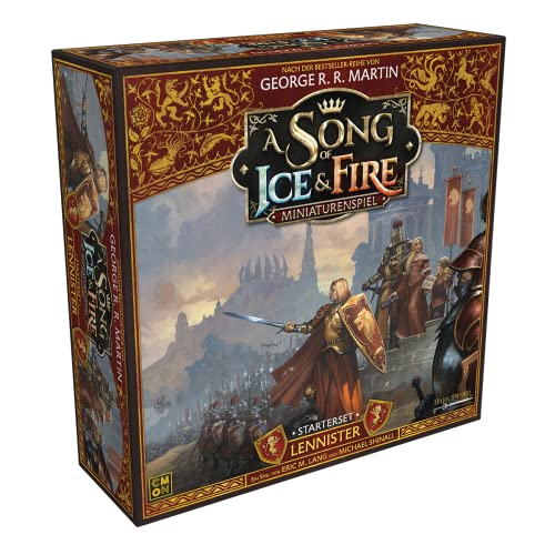 CMON, A Song of Ice & Fire – Lennister, Starterset, Tabletop, 2 Spieler, Ab 14+ Jahren, 45+ Minuten, Deutsch, Mehrsprachig, Mehrfarbig, Bunt von CMON