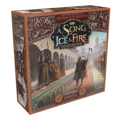 CMON, A Song of Ice & Fire – Martell, Starterset, Tabletop, 2 Spieler, Ab 14+ Jahren, 45-60 Minuten, Deutsch, Mehrsprachig, Mehrfarbig, Bunt von CMON