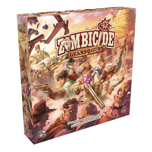 CMON, Zombicide: Undead or Alive – Gears & Guns, Erweiterung, Kennerspiel, Dungeon Crawler, 1-6 Spieler, Ab 14+ Jahren, 60 Minuten, Deutsch von CMON