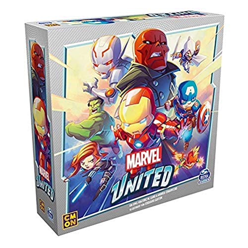 CMON, Marvel United, Grundspiel, Familienspiel, Brettspiel, 1-4 Spieler, Ab 10+ Jahren, 40+ Minuten, Deutsch, Rot von CMON