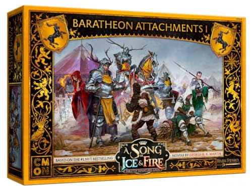 CMON Baratheon Attachments #1: A Song of Ice and Fire - Tabletop Game - Game of Thrones - Miniaturenkriegsspiel - Haus Baratheon - Gold - Mittelalter - Unisex - 14+ Jahre - 180+ Monate - 168 Monate von CMON