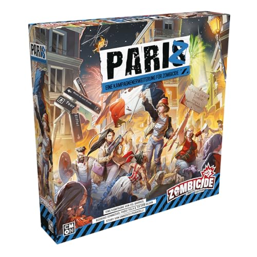 CMON, Zombicide 2. Edition – PariZ, Erweiterung, Kennerspiel, Dungeon Crawler, 1-6 Spieler, ab 14+ Jahren, 60 Minuten, Deutsch von CMON