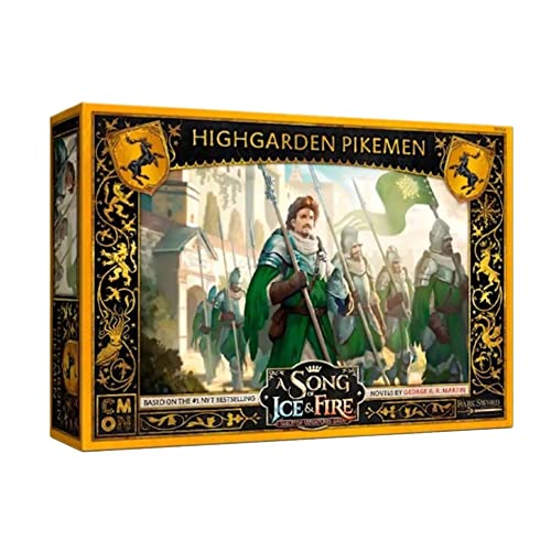 CMON A Song of Ice and Fire Tabletop Miniaturen Game Highgarden Pikemen Unit Box - Treue Fußmänner des Hauses Tyrell, Strategiespiel für Erwachsene, ab 14 Jahren, 2+ Spieler, 45-60 Minuten Spielzeit, von CMON