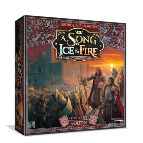 CMON A Song of Ice & Fire Tischfiguren-Set Bolton - Strategiespiel für Kinder ab 14 Jahren, 2 Spieler und mehr, 45-60 Minuten Spielzeit, hergestellt von CMON