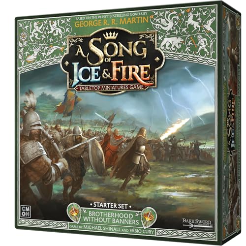 CMON A Song of Ice & Fire: Brotherhood Without Banners Starter Set, Tabletop-Miniaturen, ab 14 Jahren, für 2 Spieler, 45-60 Minuten Spieldauer von CMON