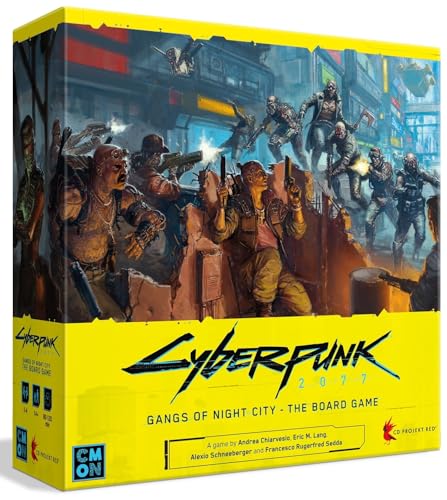 CMON Cyberpunk 2077 Gangs of Night City Brettspiel - Erobern Sie die Nachtstadt in diesem immersiven Sci-Fi-Strategiespiel! Abenteuerspiel, ab 14 Jahren, 1-4 Spieler, 90-120 Minuten Spielzeit, von CMON