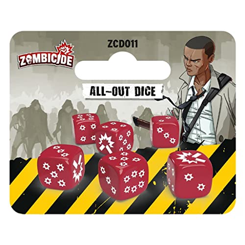 CMON Edge Entertainment Zombicide – All-Out Dice – Erweiterung auf Spanisch, CMZCD011ES von CMON