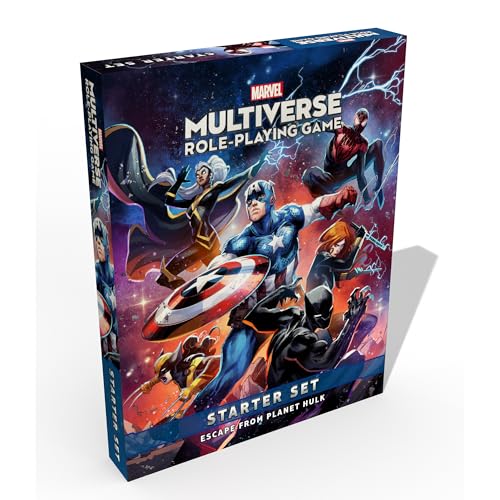 CMON Marvel Multiverse RPG: Escape from Planet Hulk, Starter-Set, Rollenspiel, ab 12 Jahren, 2-7 Spieler, 4 Stunden Spieldauer von CMON