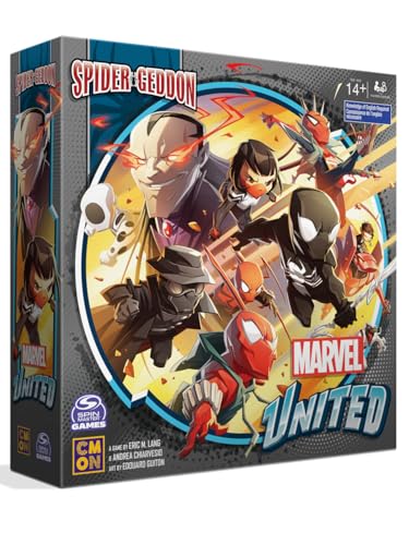 CMON Marvel United: Spider-Geddon, Miniatur-Brettspiel, ab 14 Jahren, für 1–5 Spieler, über 45 Minuten Spieldauer von CMON