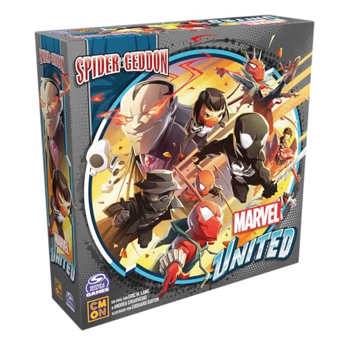 CMON, Marvel United: Spider-Geddon, Grundspiel, Familienspiel, Brettspiel, 1-5 Spieler, Ab 10+ Jahren, 40 Minuten, Deutsch von CMON