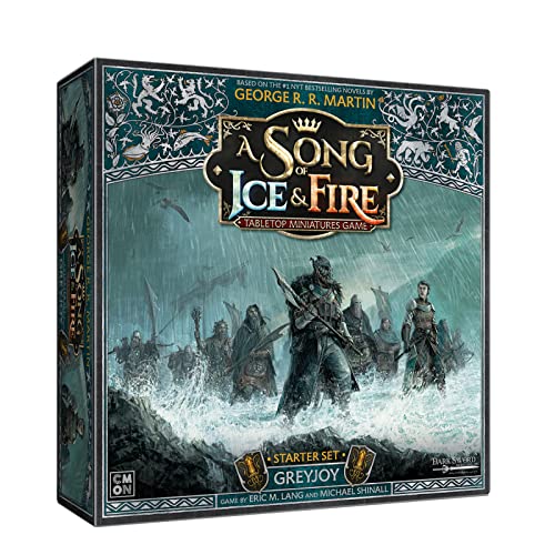 CoolMiniOrNot Inc Greyjoy Starter-Set: Ein Lied von Eis und Feuer, Miniatur-Spiel, ab 14 Jahren, für 2 Spieler, 45-60 Minuten Spieldauer von CMON