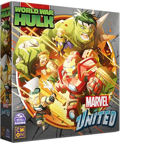 Marvel United: World War Hulk Expansion – Tabletop Miniatures Strategiespiel, kooperatives Superheldenspiel für Kinder und Erwachsene, ab 14 Jahren, 1–5 Spieler, 45 Minuten Spielzeit, hergestellt von von CMON