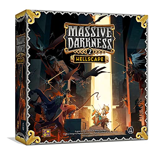 CMON Massive Darkness 2 Hellscape - Brettspiel für 1-6 Spieler ab 14 Jahren von CMON