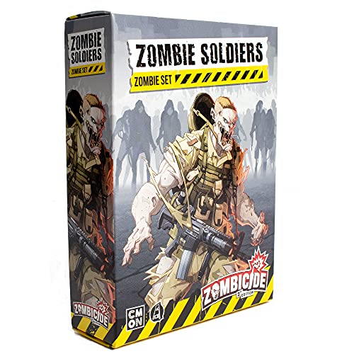 Zombicide 2nd Edition Zombie Soldaten Zombie Set - Shooter Walkers Erweiterung! Kooperatives Strategiespiel, ab 14 Jahren, 1-6 Spieler, 1 Stunde Spielzeit, Made by CMON von CMON