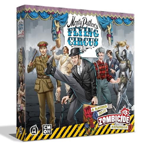 Zombicide Monty Pythons Flying Circus Character Pack - Einzigartige Mechaniken & respektloses Gameplay! Kooperatives Strategie-Brettspiel, ab 14 Jahren, 1-6 Spieler, 60 Minuten Spielzeit, hergestellt von CMON