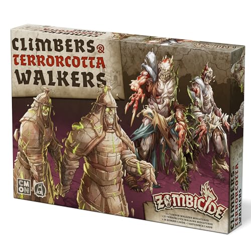 Zombicide White Death: Climbers & Terrorcotta Walkers Expansion - Add 30 New Minis! Cooperatives Strategiespiel mit Tabletop-Miniaturen, ab 14 Jahren, 1-6 Spieler, 1 Stunde Spielzeit, Made by CMON von CMON