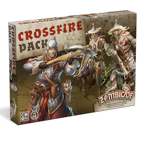 Zombicide White Death: Crossfire Pack - Füge neue Wachen & Zombies zu deinen Spielen hinzu! kooperatives Strategiespiel mit Tabletop-Miniaturen, ab 14 Jahren, 1-6 Spieler, 1 Stunde Spielzeit, von CMON