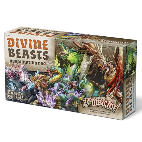 Zombicide White Death: Divine Beasts Abomination Pack – Mythische Kreatur-Erweiterung, kooperatives Strategiespiel mit Tabletop-Miniaturen, ab 14 Jahren, 1-6 Spieler, 1 Stunde Spielzeit, hergestellt von CMON